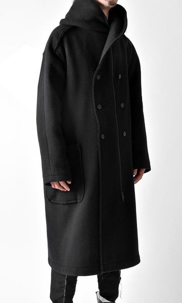 Men's Wool & Blends Vintage circle tweed drop-shoulder long coat silhouette RGQD, Black
Men's Wool & Blends Vintage circle tweed drop-shoulder long coat silhouette RGQD, Black