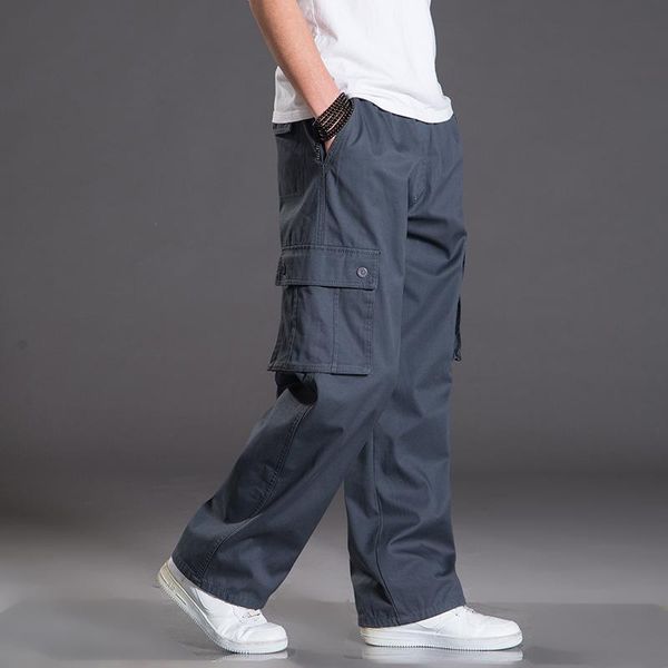 men's pants winter mens cotton cargo plus size fat loose long trousers men casual overalls male street workwear, Black
men's pants winter mens cotton cargo plus size fat loose long trousers men casual overalls male street workwear, Black