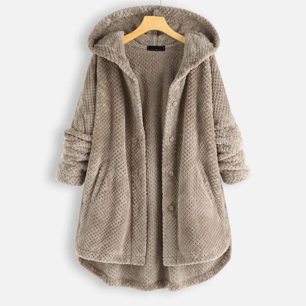 women's jackets autumn winter plus size hooded with pockets solid color knitted single breasted casual chaquetas, Black;brown
women's jackets autumn winter plus size hooded with pockets solid color knitted single breasted casual chaquetas, Black;brown