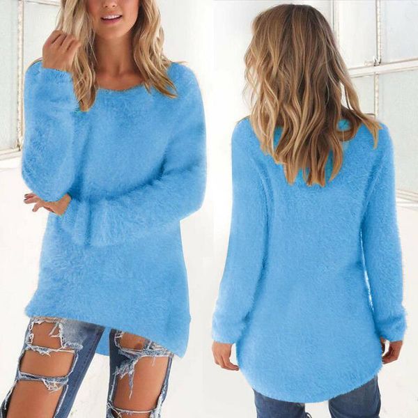 pullovers autumn winter o neck womens sweater long loose fleece knitted casual solid color plush baggy jumper, White;black
pullovers autumn winter o neck womens sweater long loose fleece knitted casual solid color plush baggy jumper, White;black