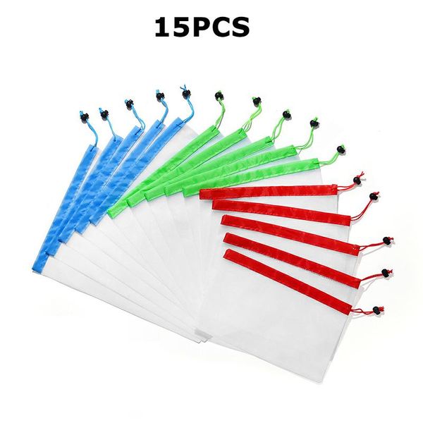 hanging baskets 15pcs 3 colors vegetables fruits reusable mesh bag washable storage supermarket shopping tough drawstring bags
hanging baskets 15pcs 3 colors vegetables fruits reusable mesh bag washable storage supermarket shopping tough drawstring bags