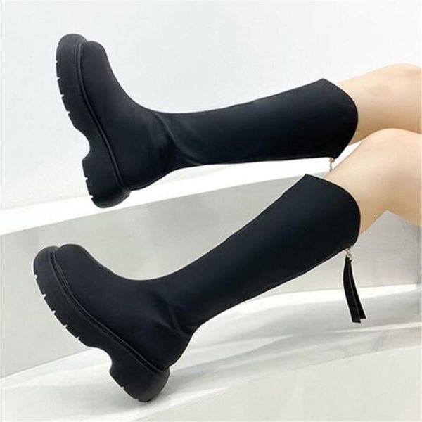 boots knee high boot women fashion winter long tube ladies square heel soft leather platform motorcycle zip comfort shoes, Black
boots knee high boot women fashion winter long tube ladies square heel soft leather platform motorcycle zip comfort shoes, Black