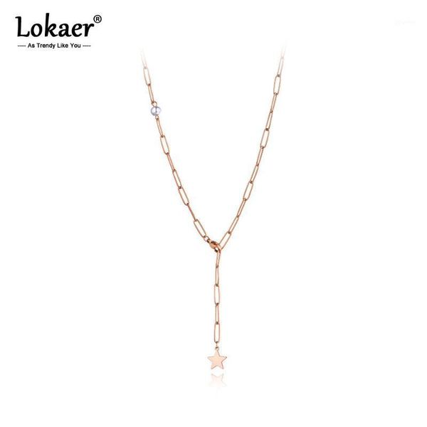 chains lokaer trendy bohemia stainless steel star charm chain choker necklace beach jewelry pearl pendant for women n202741, Silver
chains lokaer trendy bohemia stainless steel star charm chain choker necklace beach jewelry pearl pendant for women n202741, Silver