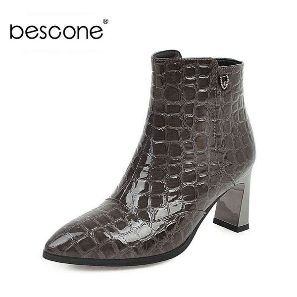 boots bescone women's mid-calf stylish matel decoration pointed toe thin high heel zipper warm winter ladies bm263 j7xd, Black
boots bescone women's mid-calf stylish matel decoration pointed toe thin high heel zipper warm winter ladies bm263 j7xd, Black