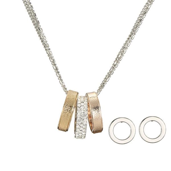 pendant necklaces three circles layered chain necklace for women korean style round gold clear crystal long 2021 fashion jewelry, Silver
pendant necklaces three circles layered chain necklace for women korean style round gold clear crystal long 2021 fashion jewelry, Silver