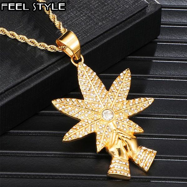 pendant necklaces stainless steel bling iced out gold color leaf pendants & for men hip hop jewelry chain drop, Silver
pendant necklaces stainless steel bling iced out gold color leaf pendants & for men hip hop jewelry chain drop, Silver