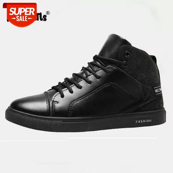 dijigirls leather flat man shoes outdoors lace up casual low cut runaway luxury #jx94