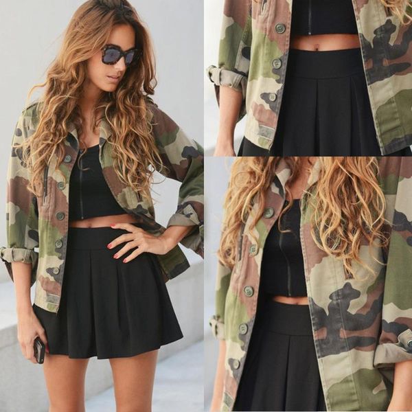 women's jackets women camouflage jacket coat autumn winter street casual camo cardigan, Black;brown
women's jackets women camouflage jacket coat autumn winter street casual camo cardigan, Black;brown
