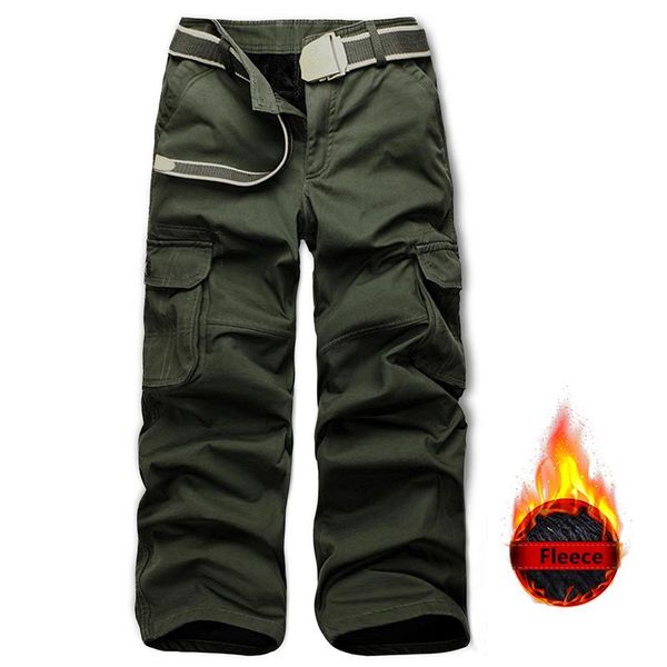 men's winter cargo pants men thick warm fleece pockets trouser military tactical fashion baggy joger pantalones hombre, Black
men's winter cargo pants men thick warm fleece pockets trouser military tactical fashion baggy joger pantalones hombre, Black
