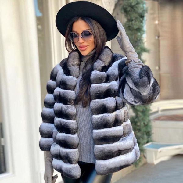 women's fur & faux natural rex jacket stand collar women winter fashion whole skin genuine coat trendy outwear woman, Black
women's fur & faux natural rex jacket stand collar women winter fashion whole skin genuine coat trendy outwear woman, Black