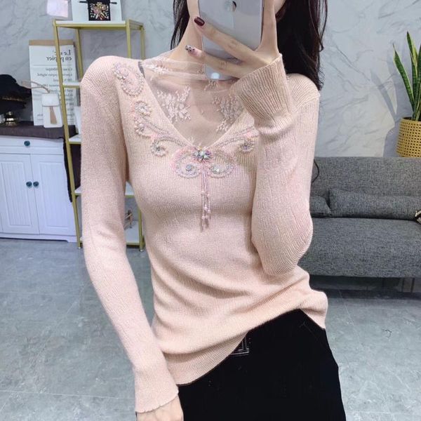 women's sweaters women 2021 autumn winter fashion sweater female beaded slim long sleeve ladies pullovers knitwear jumpers b332, White;black
women's sweaters women 2021 autumn winter fashion sweater female beaded slim long sleeve ladies pullovers knitwear jumpers b332, White;black
