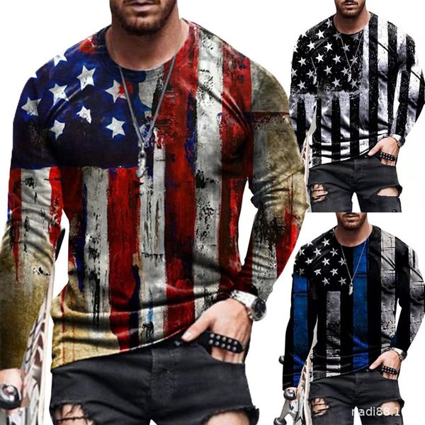 european and american men's t-shirts 3d digital t shirt for mens 2021 casual long sleeve men printed flag o-neck shirts plus size clot, White;black
european and american men's t-shirts 3d digital t shirt for mens 2021 casual long sleeve men printed flag o-neck shirts plus size clot, White;black