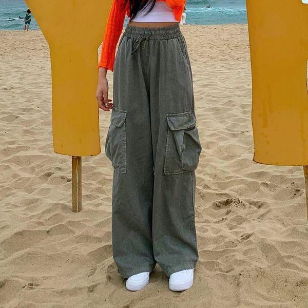 women's pants & capris harajuku cargo women casual pocket trousers chic female boyfriend streetwear hip hop full sweatpants baggy k100, Black;white 
women's pants & capris harajuku cargo women casual pocket trousers chic female boyfriend streetwear hip hop full sweatpants baggy k100, Black;white