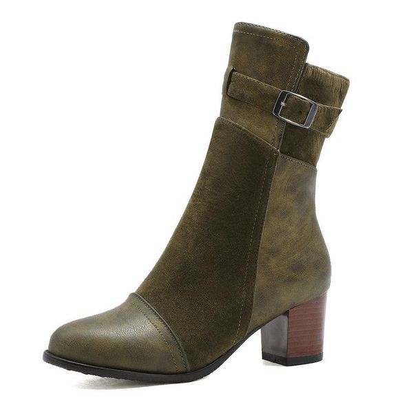 boots women fashion fall winter ankle pointed toe thick high heel modern zip belt buckle retro british style lady shoes, Black
boots women fashion fall winter ankle pointed toe thick high heel modern zip belt buckle retro british style lady shoes, Black