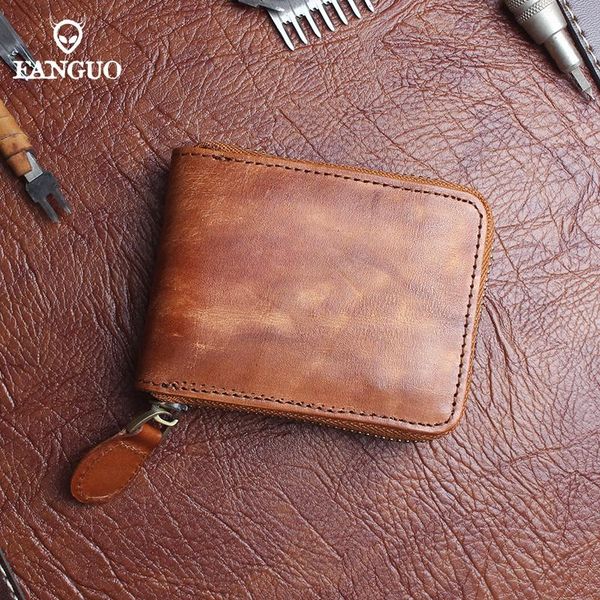 card holders real leather organizer zipper holder men business women mini coin wallet for travel bag purse, Brown;gray
card holders real leather organizer zipper holder men business women mini coin wallet for travel bag purse, Brown;gray