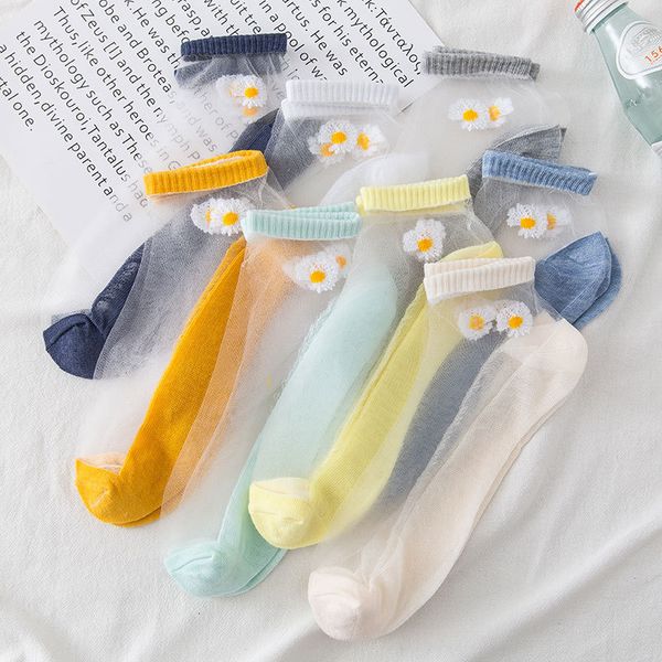 hosiery socks children's glass invisible korean women's summer card silk thin boat small daisy socks, Black;white
hosiery socks children's glass invisible korean women's summer card silk thin boat small daisy socks, Black;white
