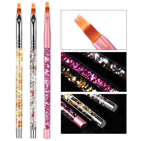 nail brushes art brush gel polish pen tools reusable flat head nylon diy design drawing manicure tool for beauty, Yellow
nail brushes art brush gel polish pen tools reusable flat head nylon diy design drawing manicure tool for beauty, Yellow