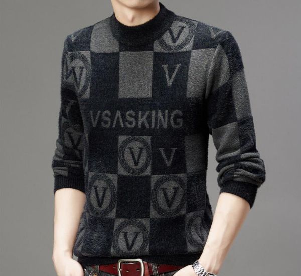 autumn and winter men's thick knitted high-quality sweater casual all-match stretch bottoming shirt trendy sweater men, White;black
autumn and winter men's thick knitted high-quality sweater casual all-match stretch bottoming shirt trendy sweater men, White;black