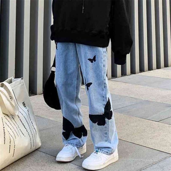 butterfly printed jeans women's korean street retro hip hop gothic high waist was thin 4xl large loose wide leg long pants y2k 210915, Blue
butterfly printed jeans women's korean street retro hip hop gothic high waist was thin 4xl large loose wide leg long pants y2k 210915, Blue