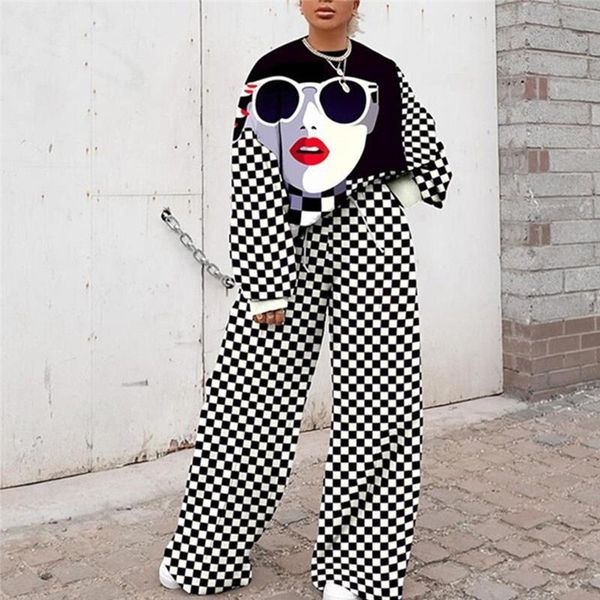 fashion sweatshirt set thin loose women tracksuits s 3xl oversize casual tracksuit 2 pieces cartoon print pullover and wide leg, Gray
fashion sweatshirt set thin loose women tracksuits s 3xl oversize casual tracksuit 2 pieces cartoon print pullover and wide leg, Gray