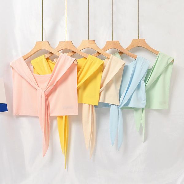 scarves summer knot silk scarf female thin section shawl outside shoulder cape double take han edition fake collar, Blue;gray
scarves summer knot silk scarf female thin section shawl outside shoulder cape double take han edition fake collar, Blue;gray
