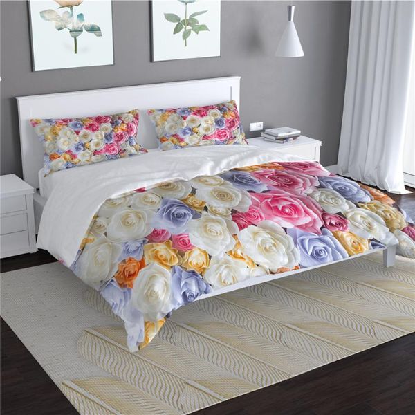 bedding sets colorful rose flower bed set beautiful 3d printed duvet cover king single double linen for girl woman beddings
bedding sets colorful rose flower bed set beautiful 3d printed duvet cover king single double linen for girl woman beddings