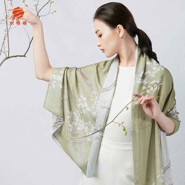 scarves silk tapestry of the spring and autumn period thin middle-aged mother joker female shawls long scarf, Blue;gray
scarves silk tapestry of the spring and autumn period thin middle-aged mother joker female shawls long scarf, Blue;gray