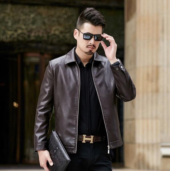 mens leather jacket slim motorcycle coat men jackets casual clothes father wear personalized jaqueta de couro street fashion men's fur, Black
mens leather jacket slim motorcycle coat men jackets casual clothes father wear personalized jaqueta de couro street fashion men's fur, Black