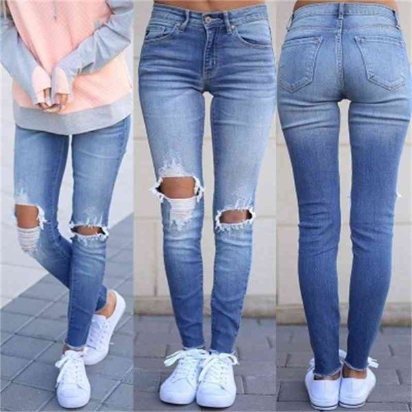 jeans ripped hole denim jeans for woman ny total length pencil pantalon jean femme, Blue
jeans ripped hole denim jeans for woman ny total length pencil pantalon jean femme, Blue