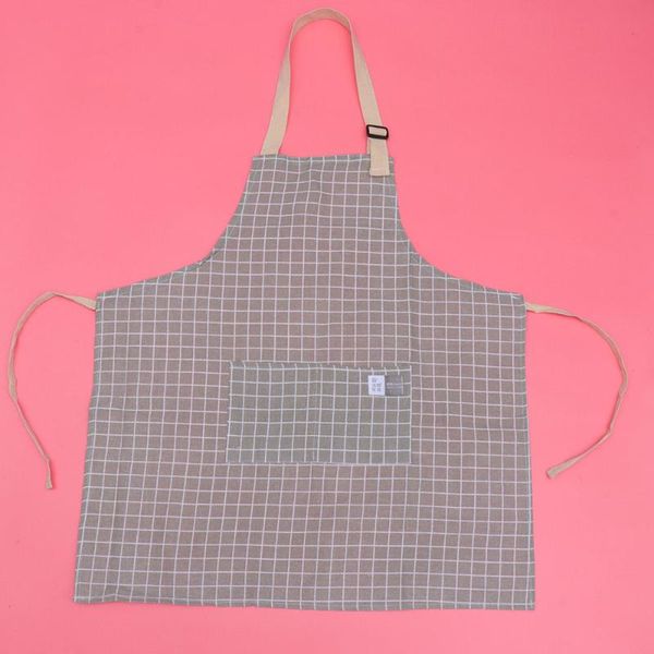 aprons cotton and linen checkered adjustable halter apron with pockets cooking smock (grey)
aprons cotton and linen checkered adjustable halter apron with pockets cooking smock (grey)