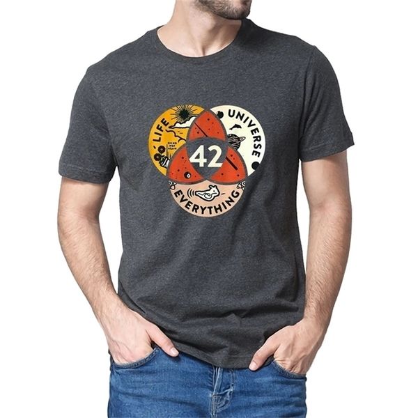 100% cotton 42 the answer to life universe and everything douglas black men's t-shirt women soft tee tshirt 210809, White;black
100% cotton 42 the answer to life universe and everything douglas black men's t-shirt women soft tee tshirt 210809, White;black