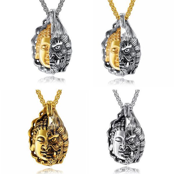 tibetan buddhism men necklace stainless steel buddha demon religion jewelry necklace pendant women amulet safety blessing pray, Silver
tibetan buddhism men necklace stainless steel buddha demon religion jewelry necklace pendant women amulet safety blessing pray, Silver