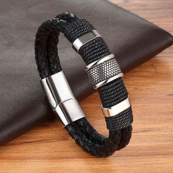 stainless steel charm bracelet braided black brown leather for men's hand wristband jewelry, Golden;silver
stainless steel charm bracelet braided black brown leather for men's hand wristband jewelry, Golden;silver