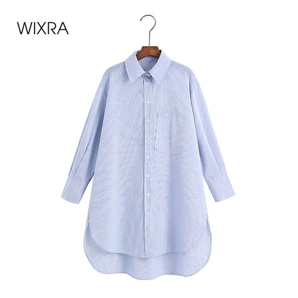 wixra womens striped blouse oversized long sleeve turn down collar pockets shirts autumn spring french style lady 210419, Black;brown
wixra womens striped blouse oversized long sleeve turn down collar pockets shirts autumn spring french style lady 210419, Black;brown