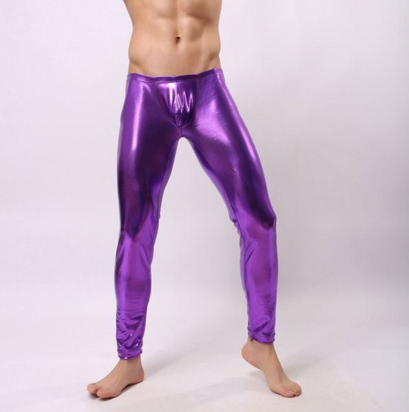 new low-rise bulge pouch night club stage performance tights men underwear mens faux leather leggings, Black;white
new low-rise bulge pouch night club stage performance tights men underwear mens faux leather leggings, Black;white