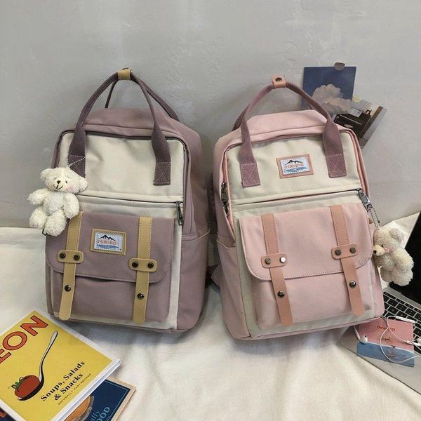 school bags japan korea backpack women large capacity tote rucksack for girls fashion patchwork panelled laptravel
school bags japan korea backpack women large capacity tote rucksack for girls fashion patchwork panelled laptravel