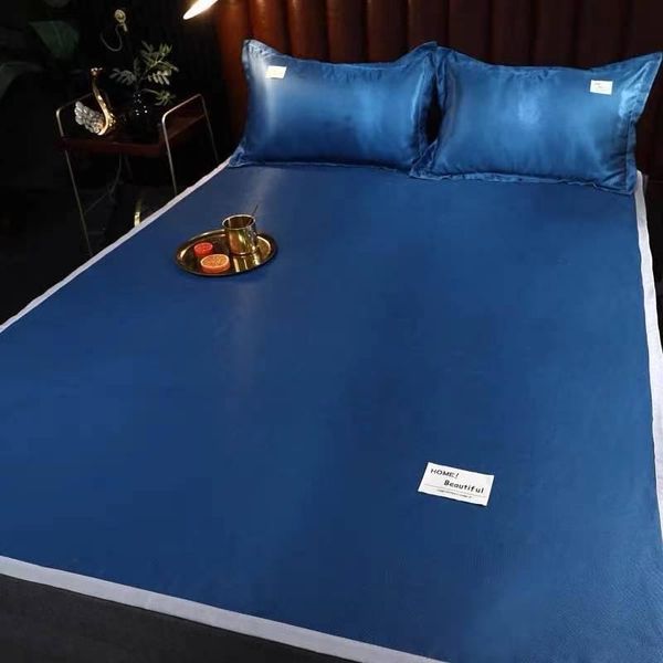 sheets & sets solid color ice silk mat summer home bedroom dormitory bedding set sheet 1mattress+2case washable king/queen size j8666
sheets & sets solid color ice silk mat summer home bedroom dormitory bedding set sheet 1mattress+2case washable king/queen size j8666