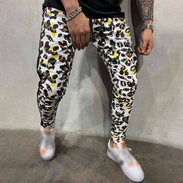 men's pants trousers leopard printed casual fitness pencil sports camouflage male, Black
men's pants trousers leopard printed casual fitness pencil sports camouflage male, Black