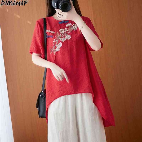 regular size women blouse shirts linen vintage floral print embroidery loose casual korea summer style 210531, White
regular size women blouse shirts linen vintage floral print embroidery loose casual korea summer style 210531, White