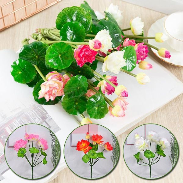 decorative flowers & wreaths 1 bunch artificial flower bouquet home decoration silk lotus water lily bonsai wedding party garden table decor
decorative flowers & wreaths 1 bunch artificial flower bouquet home decoration silk lotus water lily bonsai wedding party garden table decor