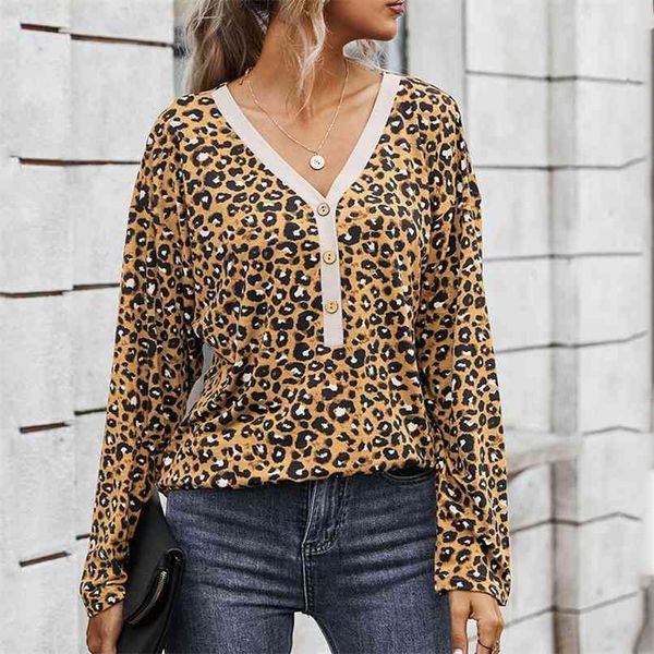 fashion leopard v-neck t-shirt for women autumn and winter elegant v-neck t-shirt womens vintage clothes 210508, White
fashion leopard v-neck t-shirt for women autumn and winter elegant v-neck t-shirt womens vintage clothes 210508, White