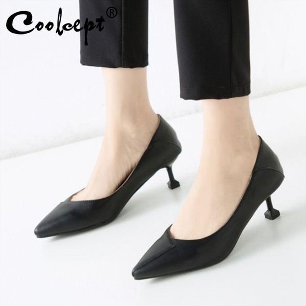 dress shoes coolcept patchwork women pumps pointed toe shallow office lady daily casual thin heels fashion footwear size 30-43, Black
dress shoes coolcept patchwork women pumps pointed toe shallow office lady daily casual thin heels fashion footwear size 30-43, Black