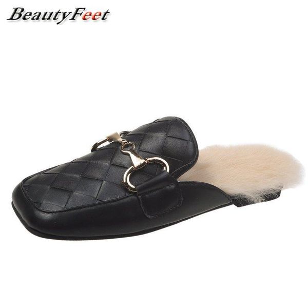 furry winter slippers 2021 square cover toe half solid leather metal chain fur slides for women shoes mules, Black
furry winter slippers 2021 square cover toe half solid leather metal chain fur slides for women shoes mules, Black