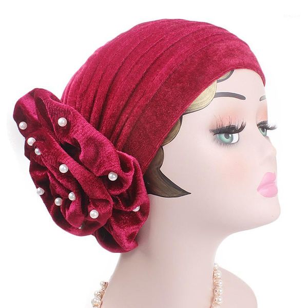 fashion pearls beaded flower velvet turban women bonnet cap muslim turbante party hijab headwear hair accessories1
fashion pearls beaded flower velvet turban women bonnet cap muslim turbante party hijab headwear hair accessories1