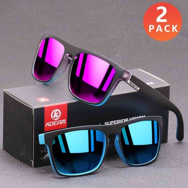 2 pack polarized sunglasses men fashion sport style square sun glasses pchromic lens goggles night vision, White;black
2 pack polarized sunglasses men fashion sport style square sun glasses pchromic lens goggles night vision, White;black