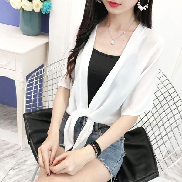women's jackets #8246 black white chiffon kimono jacket women short cardigan coat femme thin sunscreen beach summer, Black;brown
women's jackets #8246 black white chiffon kimono jacket women short cardigan coat femme thin sunscreen beach summer, Black;brown