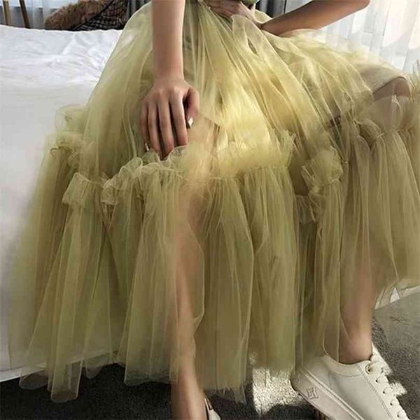 women spring summer green long mesh skirt england preppy style high street vintage elastic waist basic skirts q664 210527, Black
women spring summer green long mesh skirt england preppy style high street vintage elastic waist basic skirts q664 210527, Black