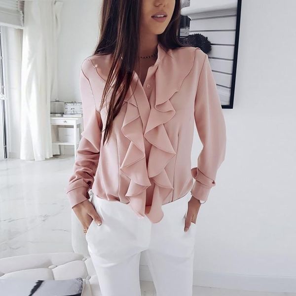 ruffle ladies blouses shirt white black elegant office blouse long sleeve plus size womens clothing feminine spring women's & shirts
ruffle ladies blouses shirt white black elegant office blouse long sleeve plus size womens clothing feminine spring women's & shirts