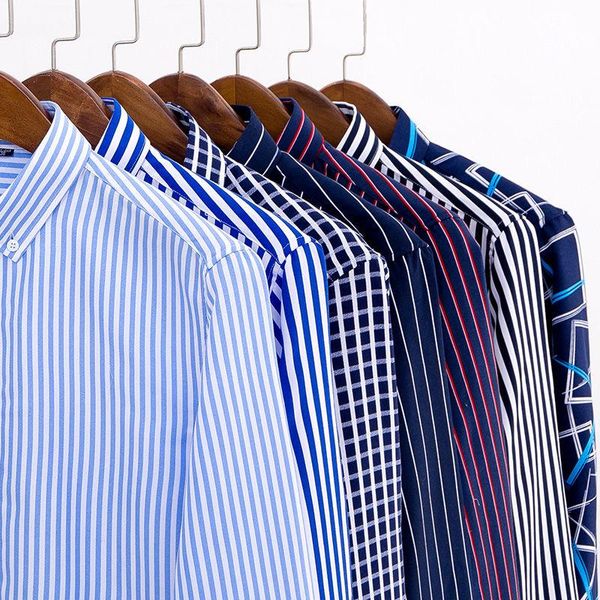 men casual long sleeved plaid shirt slim fit male oxford textile business dress brand clothing size s-4xl men's shirts, White;black
men casual long sleeved plaid shirt slim fit male oxford textile business dress brand clothing size s-4xl men's shirts, White;black