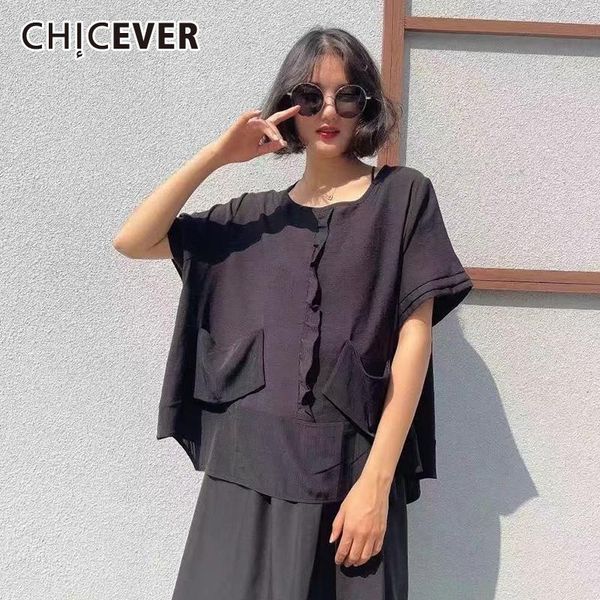 women's t-shirt chicever apricot t shirt for women o neck short sleeve loose oversize ruched casual designer shirts female 2021 summer, White
women's t-shirt chicever apricot t shirt for women o neck short sleeve loose oversize ruched casual designer shirts female 2021 summer, White